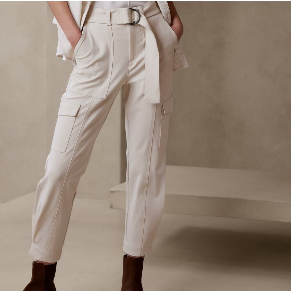 Banana Republic Slim Refined Stretch Cargo Pant Size 8 Tall